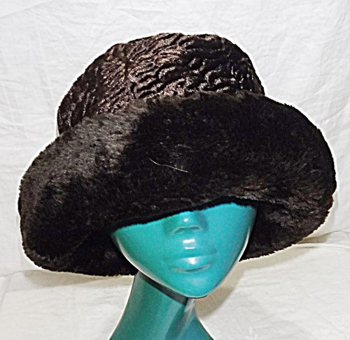 Vintage hat box brown bowler - vintage,