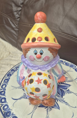 Vintage piggery pottery clown - pottery,