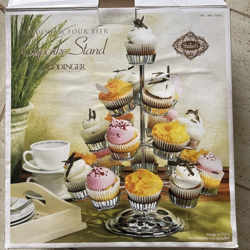 Godinger metal cup cake - godinger,