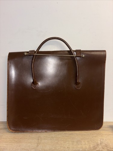 Vintage brown leather tartar - brown,