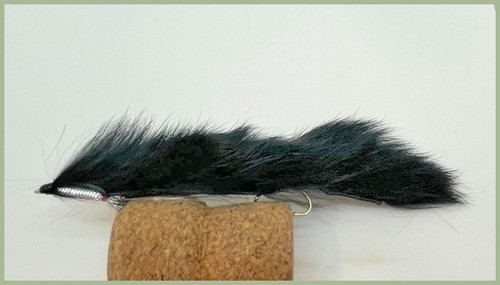 Black snake zonker trout flies - trout,