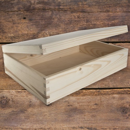 Rectangular wooden box - wooden,