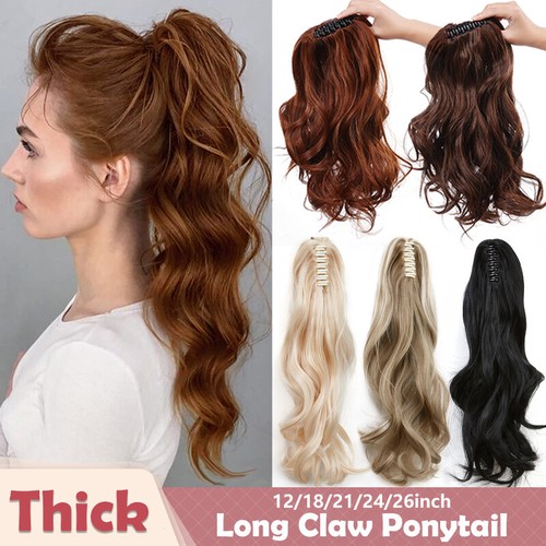 Thick hair ponytail - hair, in