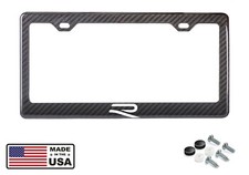  VW Golf R New 100% Carbon Fiber License Plate Frame + Screw Caps