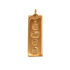 Pre-Owned 9ct Gold Ingot Pendant