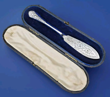 Antique Sterling Silver Boxed Butter Knife by Atkin Brothers Sheffield 1894
