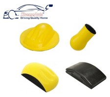 SANDING BLOCK KIT 4 X HAND BLOCKS CAR PAINT SHOP BODY PREPARE FILLER PRIMER