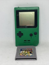 Nintendo Game Boy Pocket Green Handheld System With Game Working Free Uk P&p