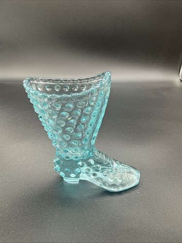 Fenton blue hobnail glass - hobnail,