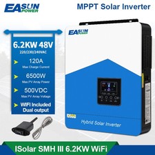 Solar Inverter 6200W 48V - 230VAC Off-Grid Inverter Wifi MPPT 120A BMS DE