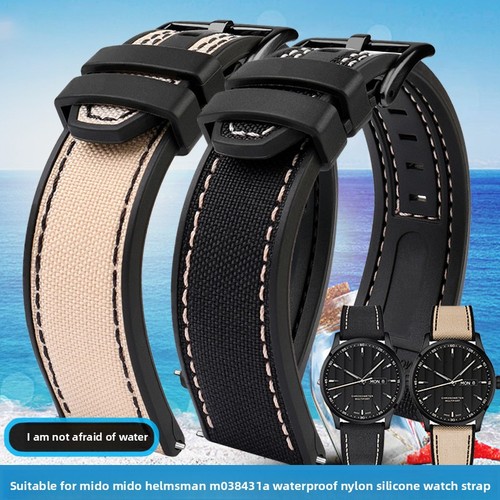 Silicone watch strap 22mm mens - silicone,