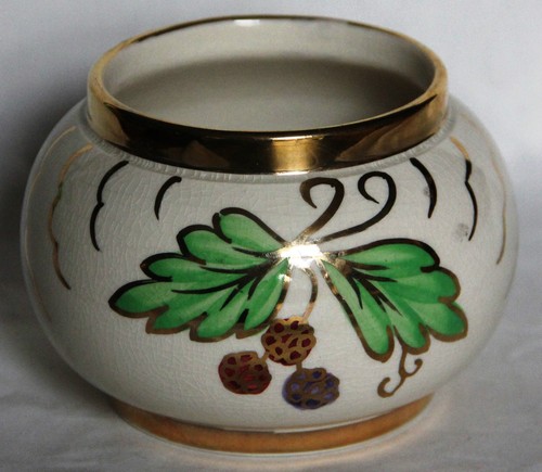 Vintage handpainted sugar bowl - vintage,