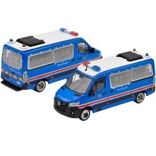 1:64 Scale Era Car Mercedes-Benz Sprinter Macau Police Model Car
