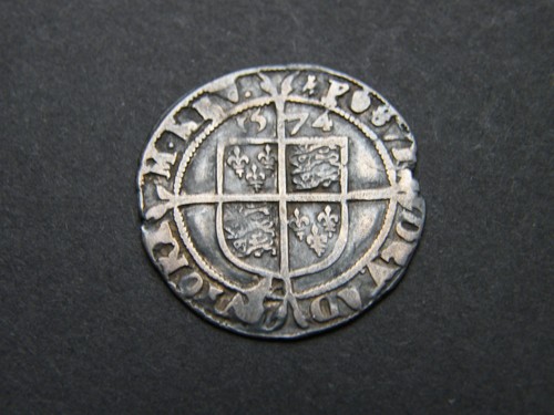 1574 elizabeth hammered - 1574,