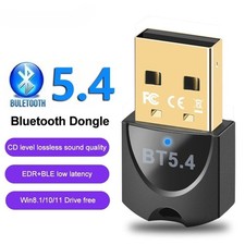 Bluetooth 5.4 USB Dongle Adapter for PC -Wireless Audio Low Latency Windows 7-11