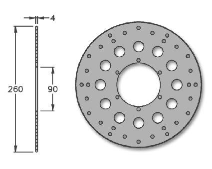 Igm silver front brake - silver,