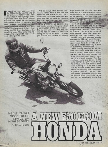 1979 honda cb750f motorcycle - cb750f,