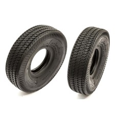 2x Heavy Duty 4.10-4 Tyre 10 Inch Tubeless Block Tread 4 Ply Mini Moto Quad Bike
