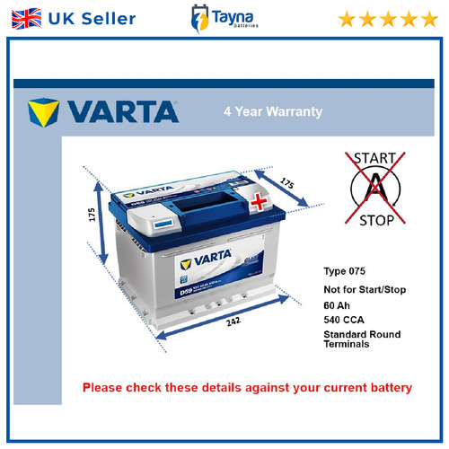 Car battery d59 - car, 540a