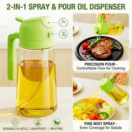 Oil dispenser and sprayer - and,