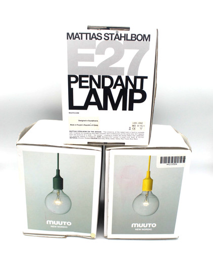 White muuto e27 pendant - muuto,