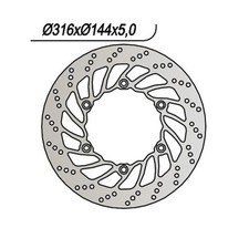 FRONT BRAKE DISC HONDA ST PAN
