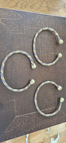 African brass braclets plus - african,