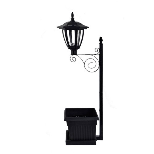Solar flower pot light wrought - pot,