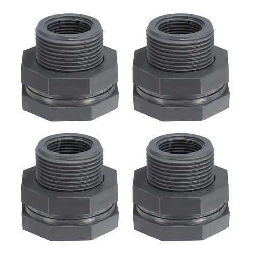 4pcs pvc bulkhead - bulkhead, npt