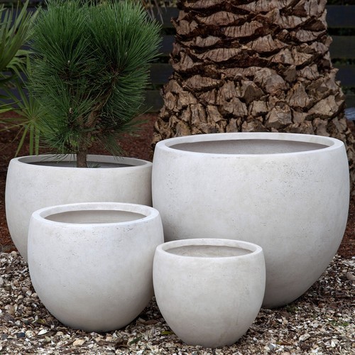 50cm rustic egg planter plant - rustic,