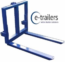 Tractor Pallet Forks Attachment for 3 Point Linkage -Hay Bale Mover -1000kg max