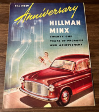Hillman Minx 21st Anniversary - Vintage Original Dealer Sales Brochure Catalog
