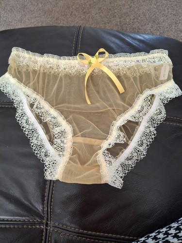 Sissy sheer nylon full briefs - nylon,