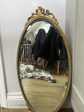 Ornate Vintage Oval Mirror