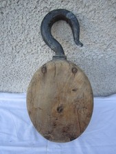 Pulley Sailboat Boat Wood Authantique And Very Old Antique