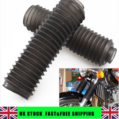 Black rubber front fork dust - rubber,