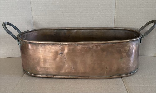 Vintage copper fish kettle - copper,