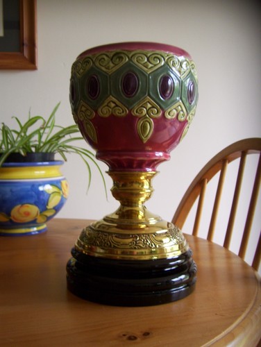 Antique large oil lamp base - oil,