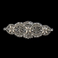 Rhinestone Pearl Motif Patch