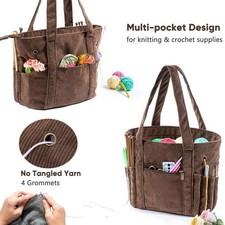 Knitting Yarn Storage Bag Case Crochet hooks Sewing Kits Organiser Bag
