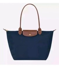 LONGCHAMP Le Pliage Original Tote bag Navy Blue Size Large New Perfect For Gift 