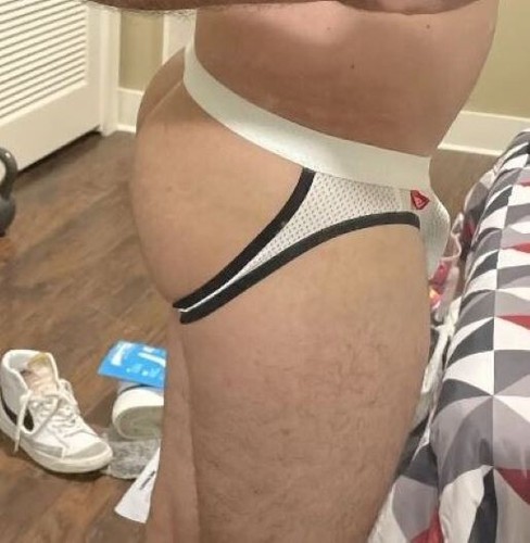 Men new sexy white mesh - new,