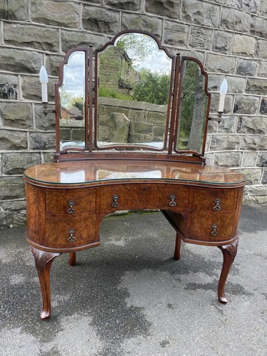 Antique burr walnut - antique, kidney