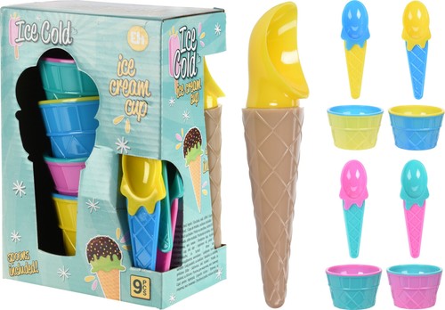 Ice cream bowls with - ice,