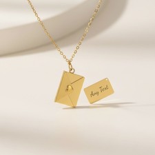 Personalised Envelope Necklace
