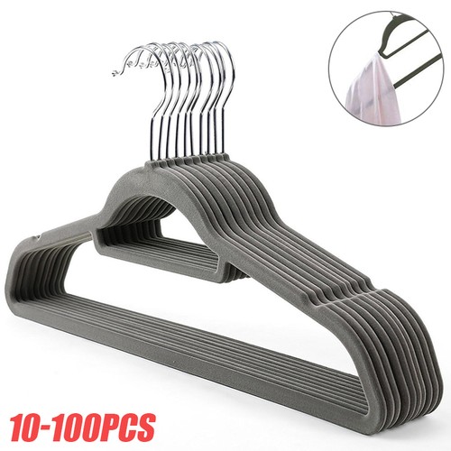 100pcs velvet hangers non - velvet,