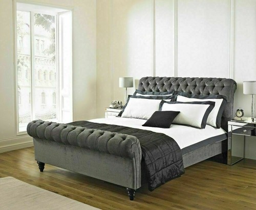 Sleigh scroll bed - scroll,