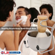 Male Shaving Set Shaving Brush+Soap Bowl+Stand Base Male  Hair S0U8