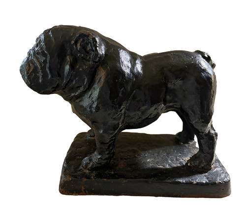 Bulldog cast iron - , statue