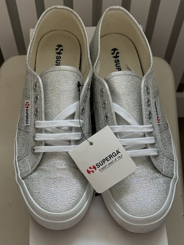 Bnib superga matt silver - silver, grey